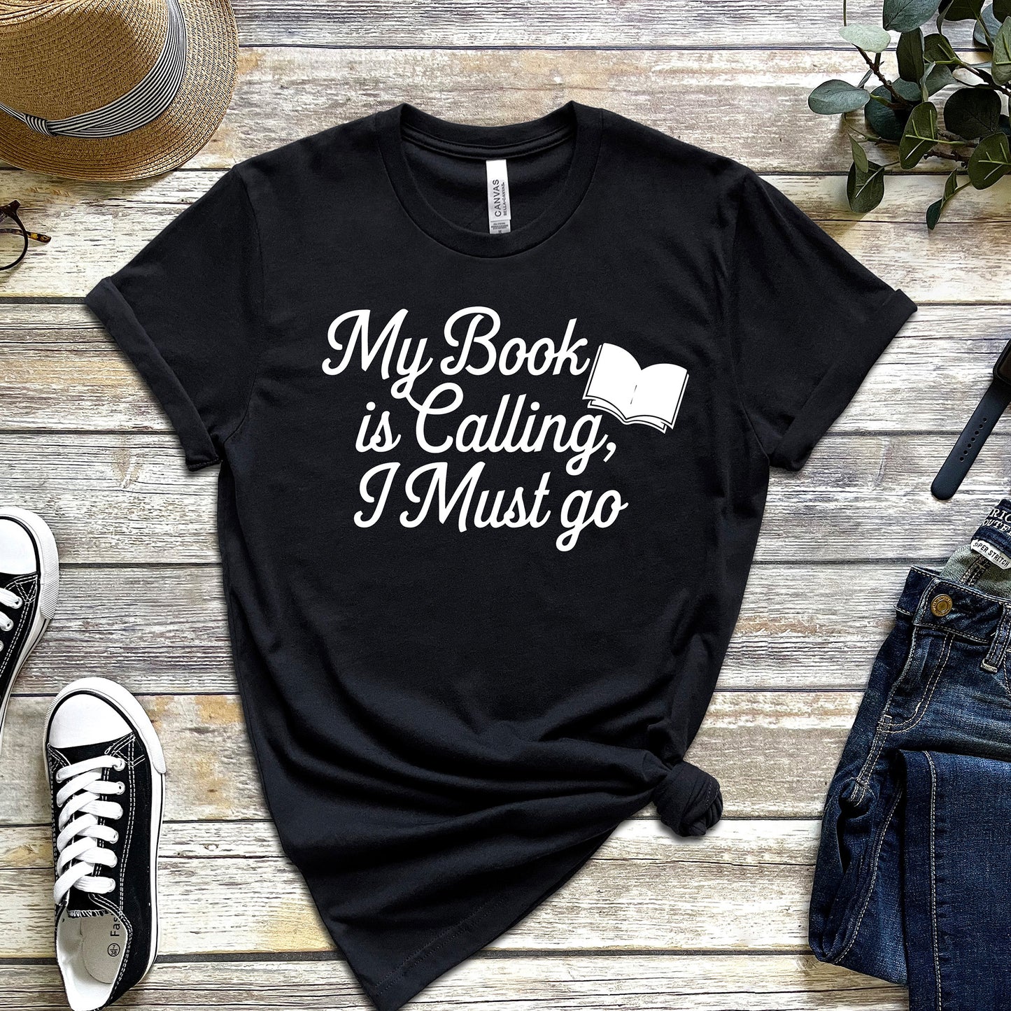 MY BOOK IS CALLING, I MUST GO