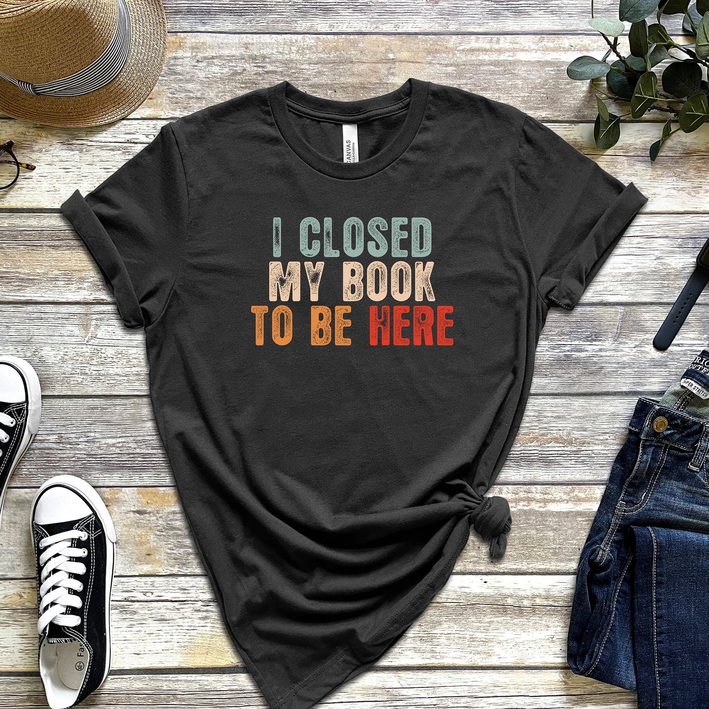 I CLOSED MY BOOK TO BE HERE