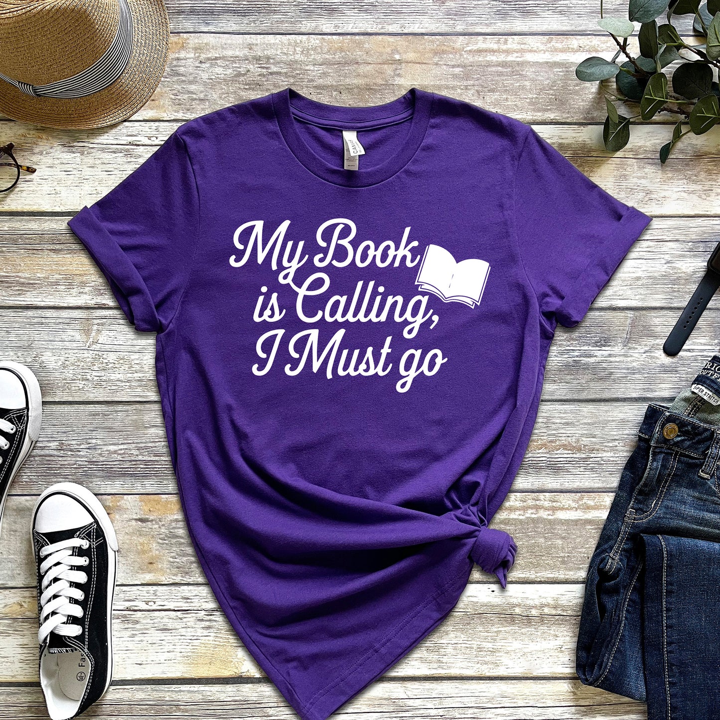 MY BOOK IS CALLING, I MUST GO