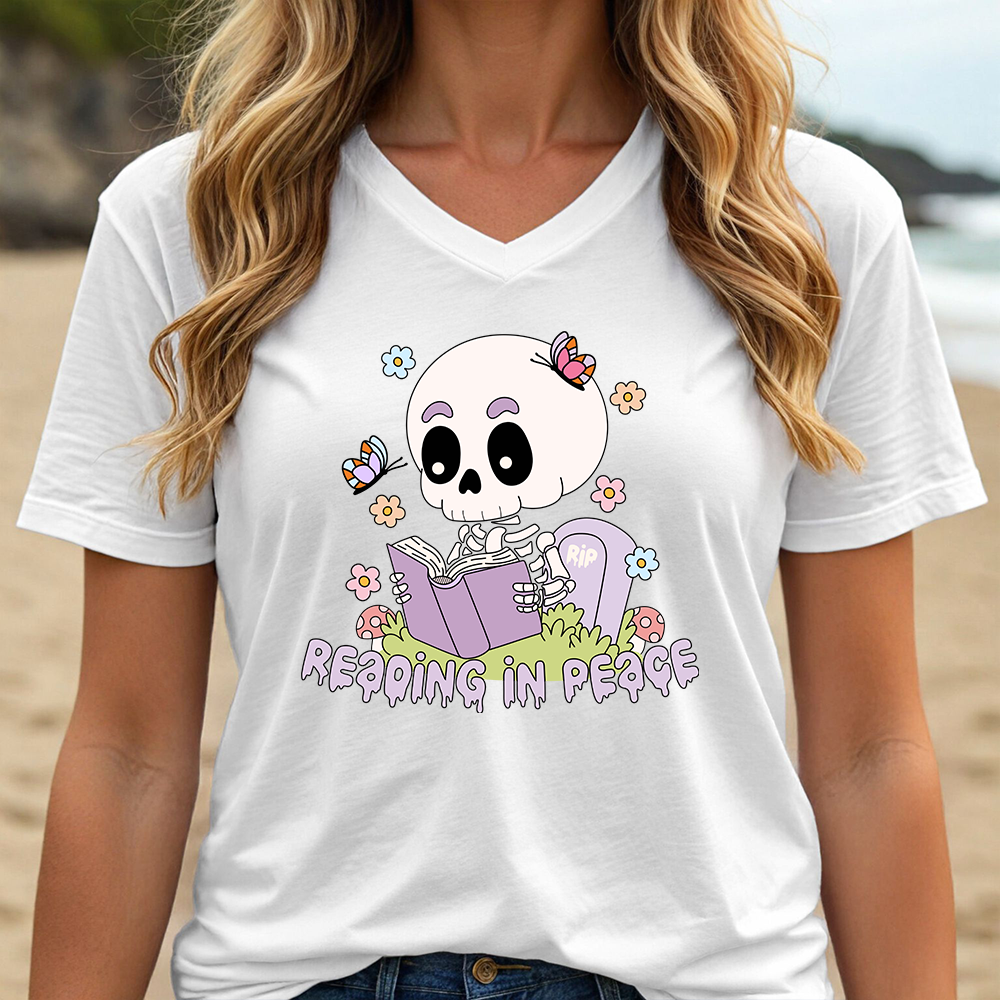 READING IN PEACE (V-NECK)