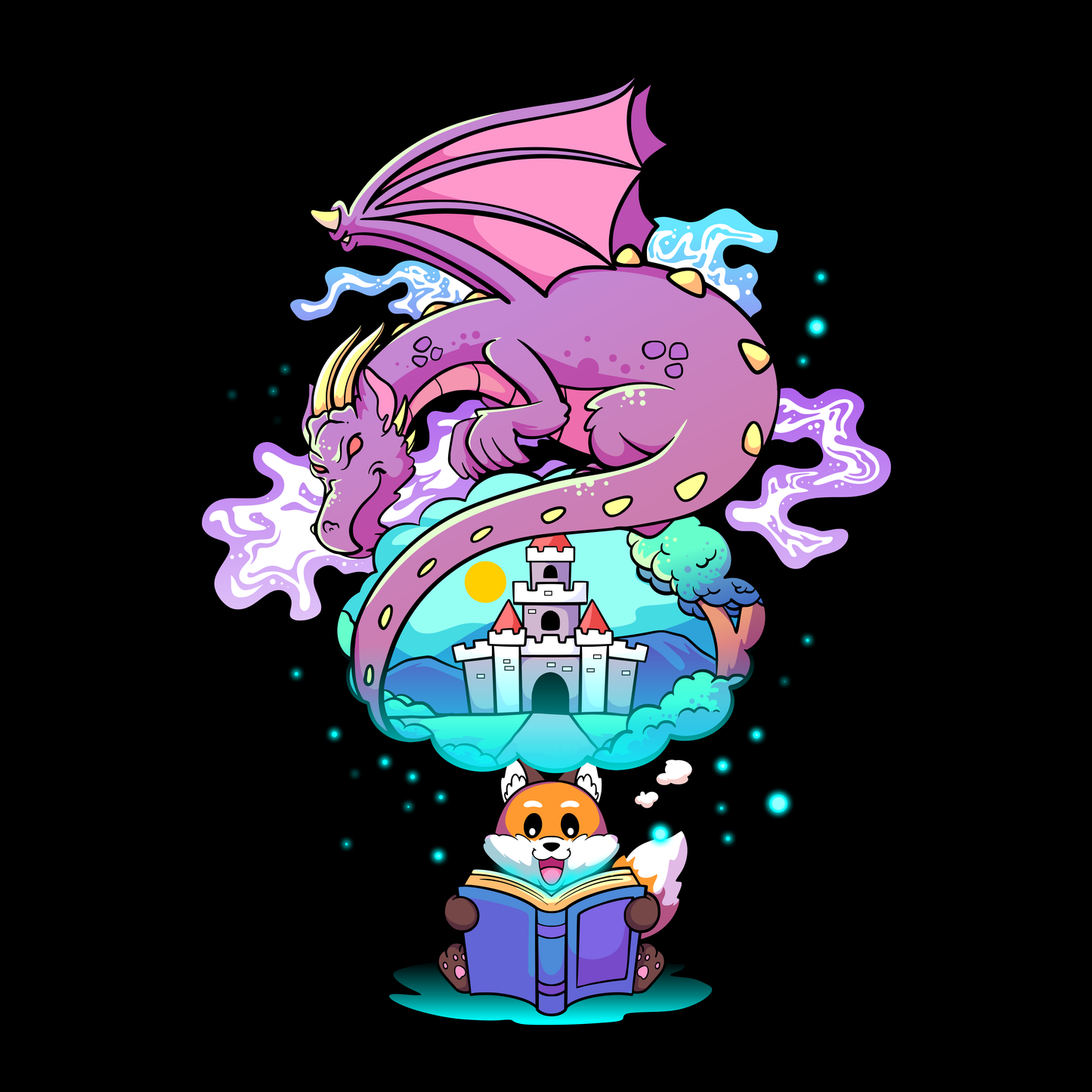 A FOX AND HIS DRAGON (SWEATSHIRT)