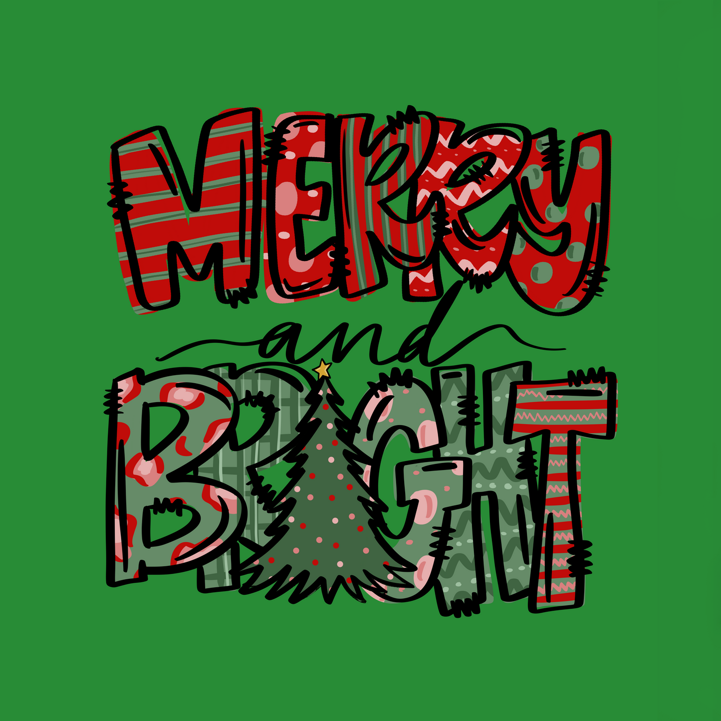 MERRY AND BRIGHT (SWEATSHIRT)