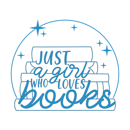 JUST A GIRL WHO LOVES BOOK (V-NECK)