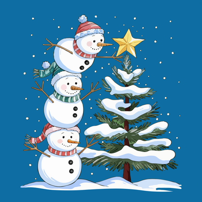 SNOWMEN DECORATING (SWEATSHIRT)