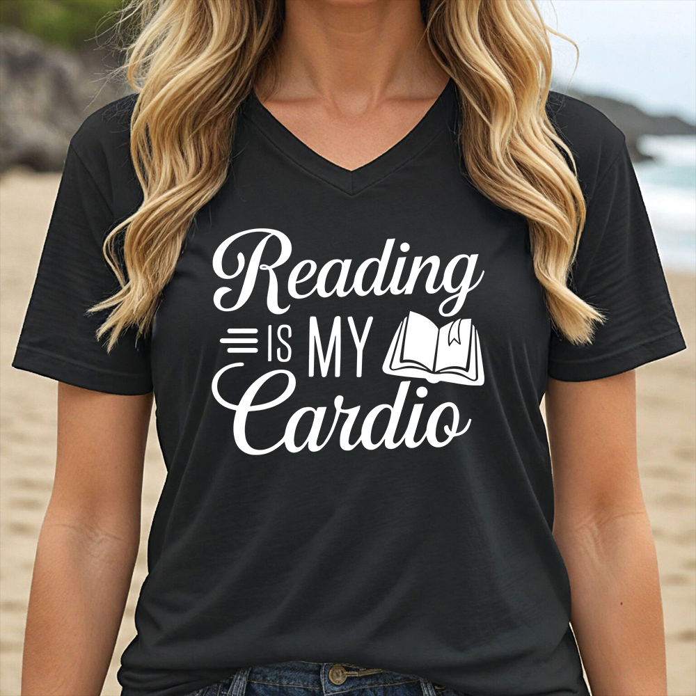 READING IS MY CARDIO (V-NECK)