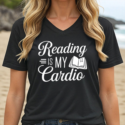 READING IS MY CARDIO (V-NECK)
