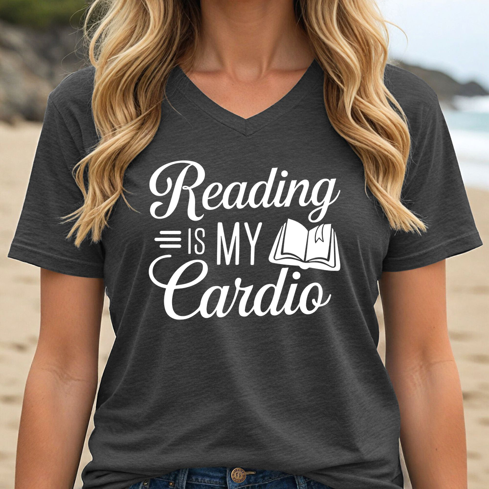 READING IS MY CARDIO (V-NECK)