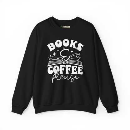 BOOKS & COFFEE PLEASE (SWEATSHIRT)