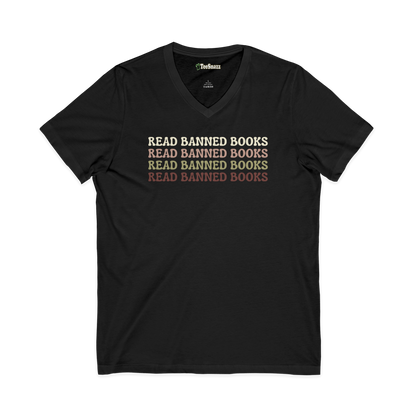 READ BANNED BOOKS (V-NECK)
