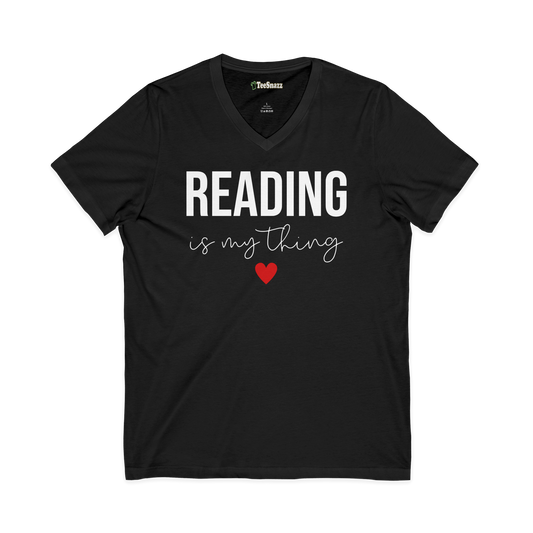 READING IS MY THING  (V-NECK)