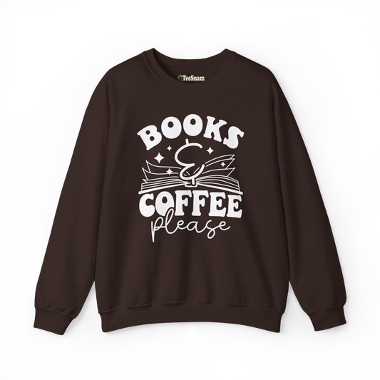 BOOKS & COFFEE PLEASE (SWEATSHIRT)