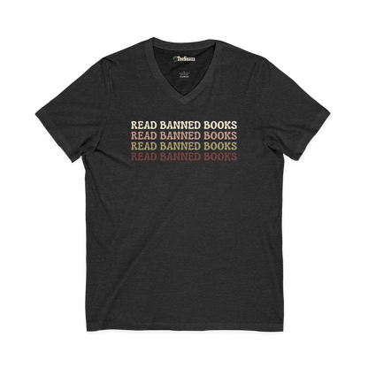 READ BANNED BOOKS (V-NECK)