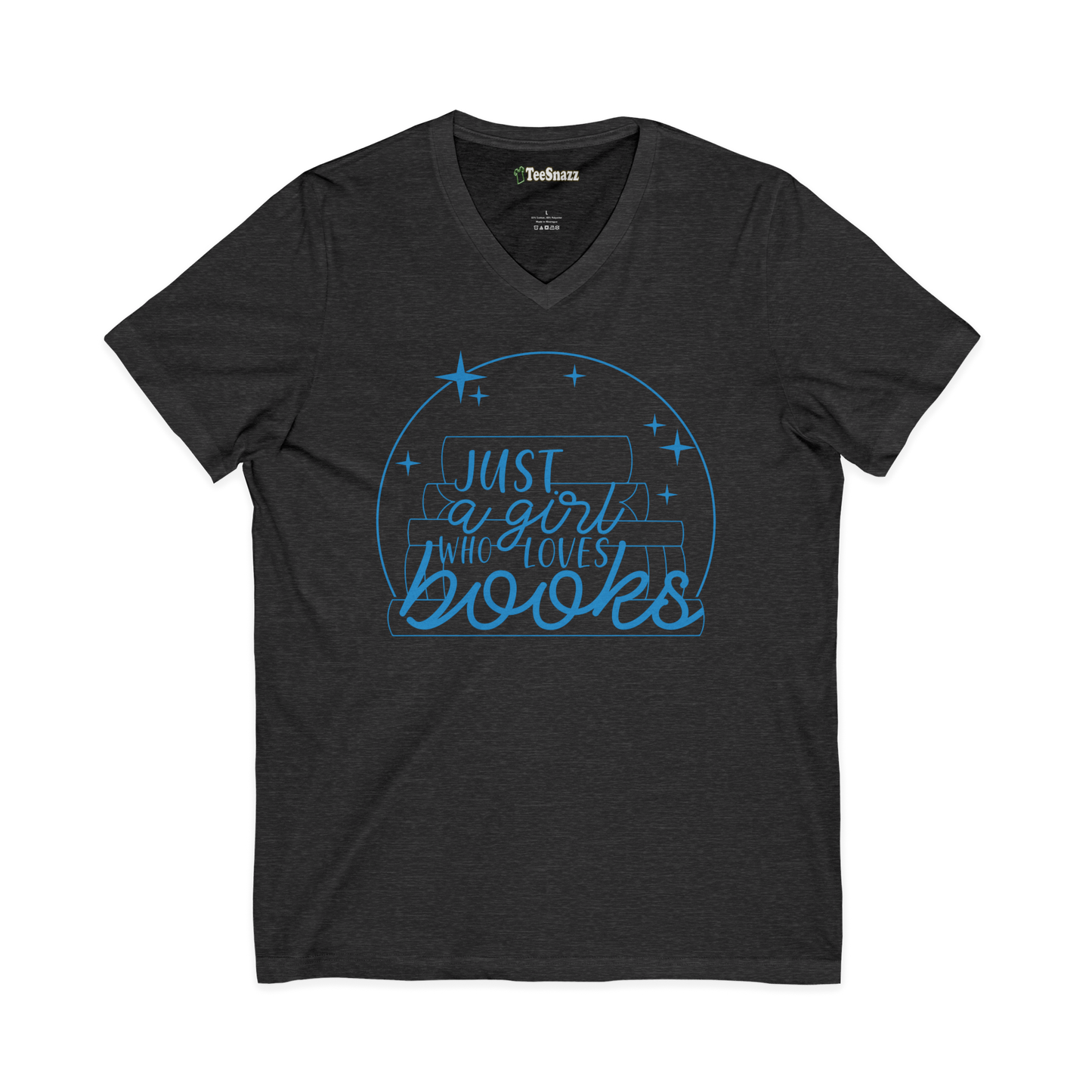 JUST A GIRL WHO LOVES BOOK (V-NECK)