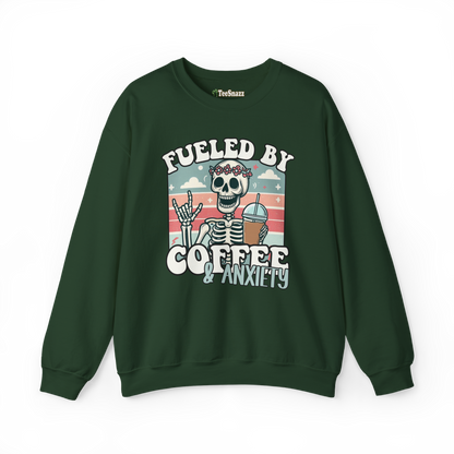 FUELED BY COFFEE & ANXIETY (SWEATSHIRT)
