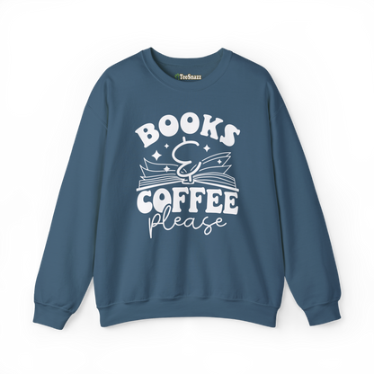 BOOKS & COFFEE PLEASE (SWEATSHIRT)