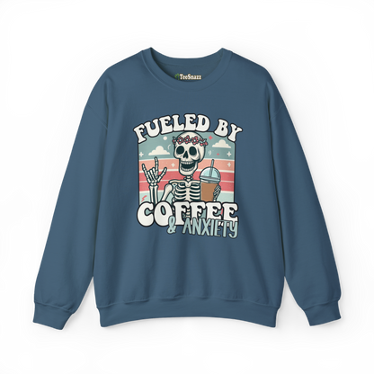 FUELED BY COFFEE & ANXIETY (SWEATSHIRT)