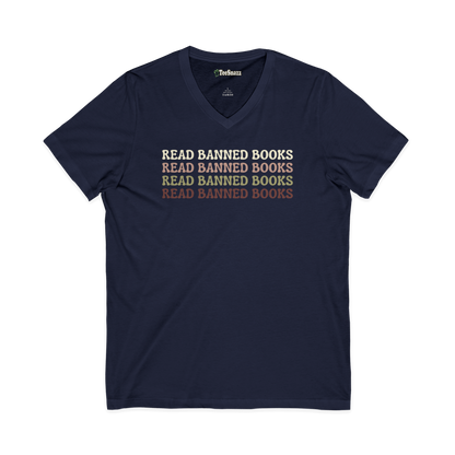 READ BANNED BOOKS (V-NECK)