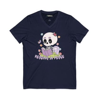 READING IN PEACE (V-NECK)