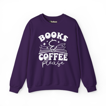 BOOKS & COFFEE PLEASE (SWEATSHIRT)