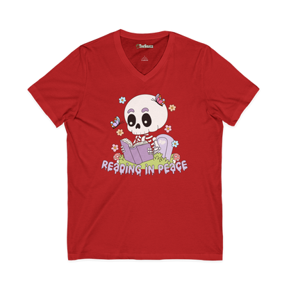 READING IN PEACE (V-NECK)