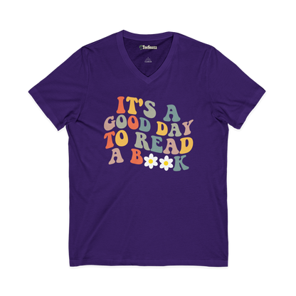 IT'S A GOOD DAY TO READ A BOOK (V-NECK)