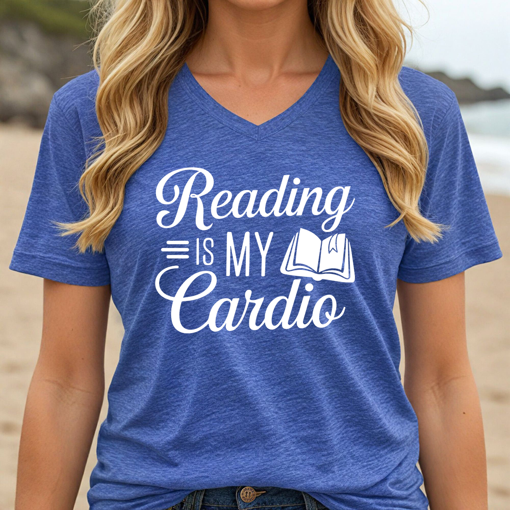 READING IS MY CARDIO (V-NECK)