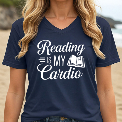 READING IS MY CARDIO (V-NECK)