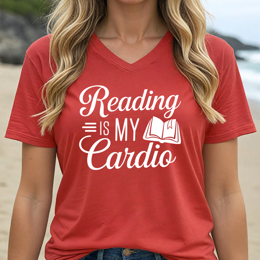 READING IS MY CARDIO (V-NECK)