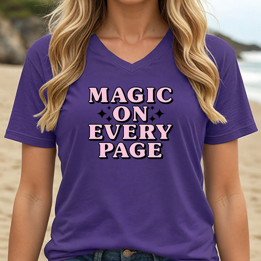 MAGIC ON EVERY PAGE (V-NECK)
