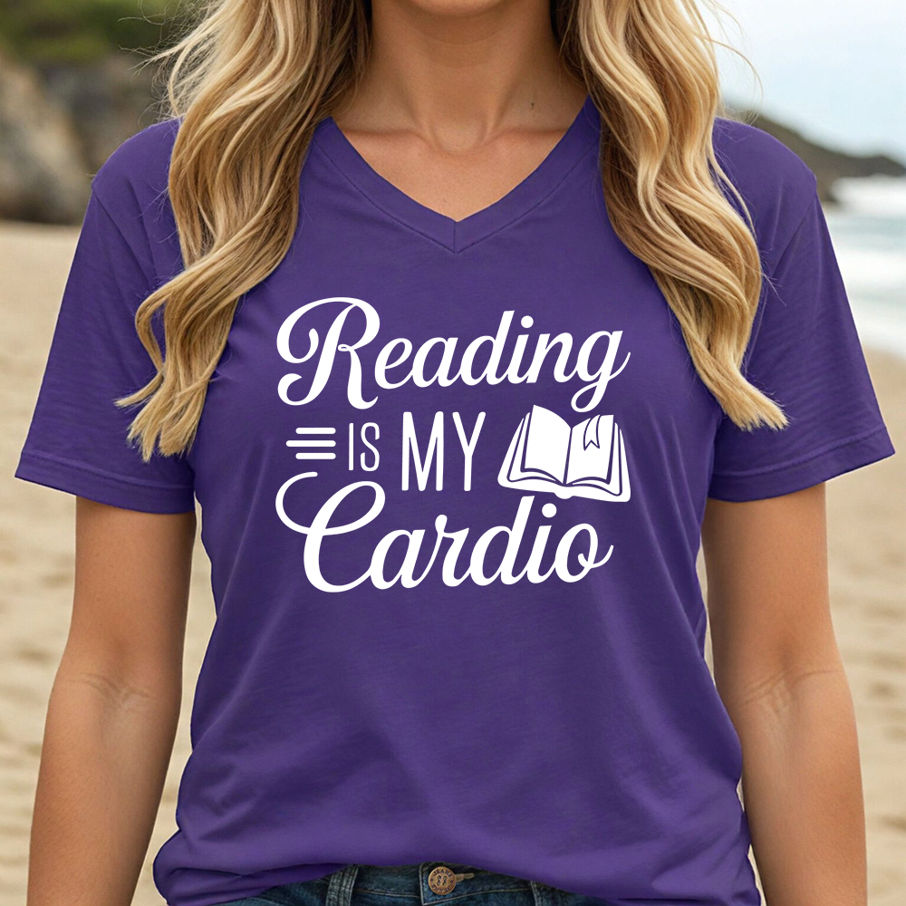 READING IS MY CARDIO (V-NECK)