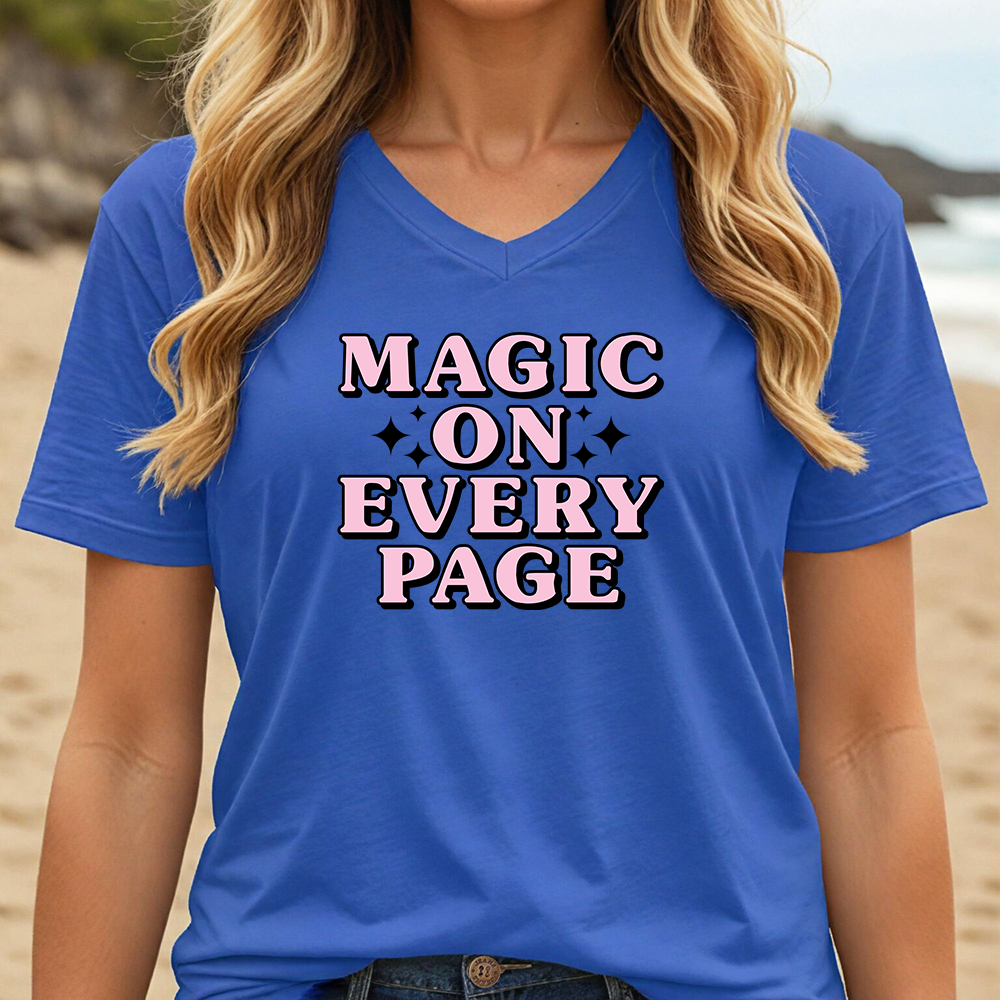MAGIC ON EVERY PAGE (V-NECK)