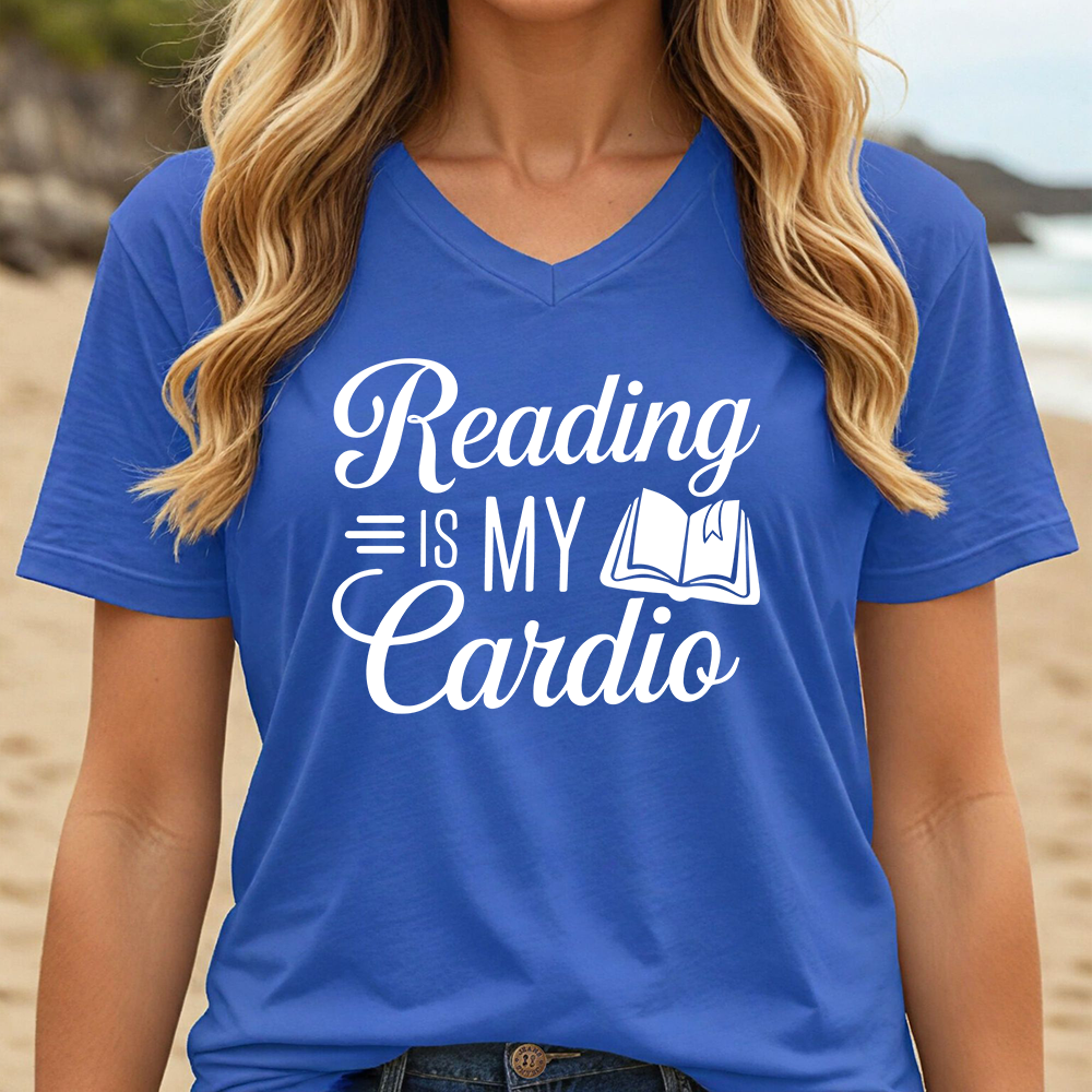 READING IS MY CARDIO (V-NECK)
